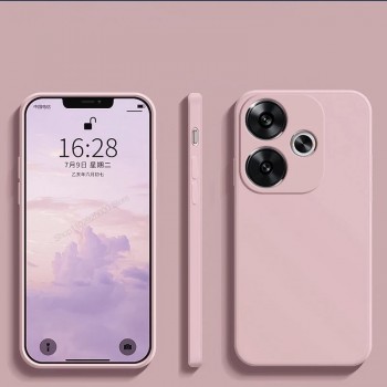 Liquid Air silikoninis rausvas dėklas - su kameros apsauga (Xiaomi Poco F6 5G)